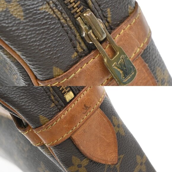 LOUIS VUITTON Compiegne 28 Clutch Bag Monogram Leather Brown GHW M51845 65EE819 - Picture 8 of 15